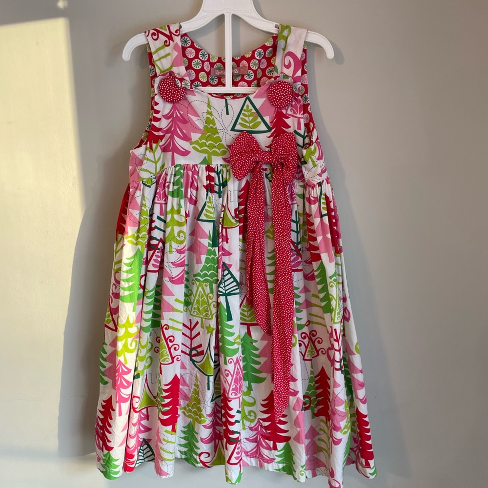 Jelly the Pug Boutique Christmas dress girls size 7
